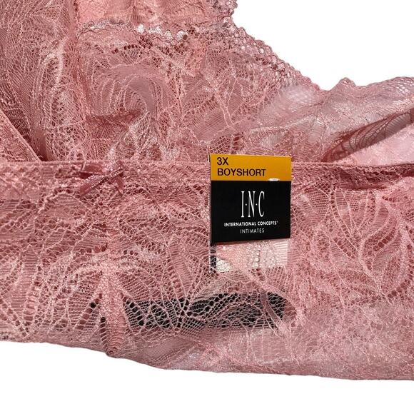 Inc International Concepts NWT Pink Boyshort Panty Women 3X - Picture 4 of 7